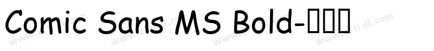 Comic Sans MS Bold字体转换